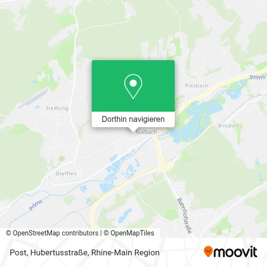 Post, Hubertusstraße Karte