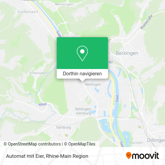 Automat mit Eier Karte