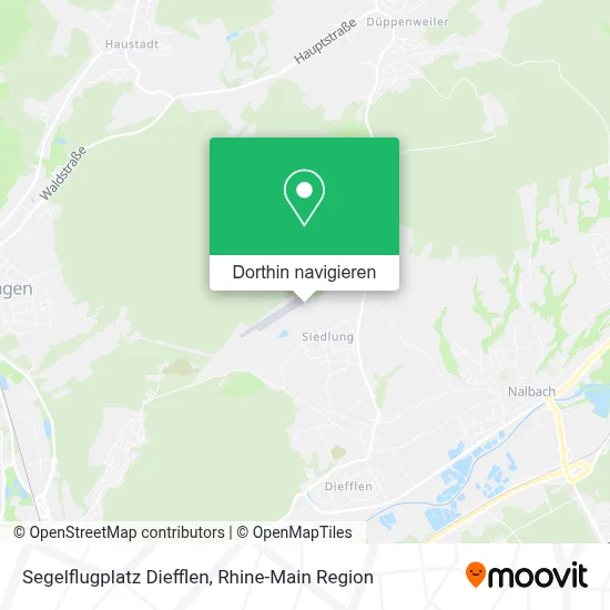 Segelflugplatz Diefflen Karte