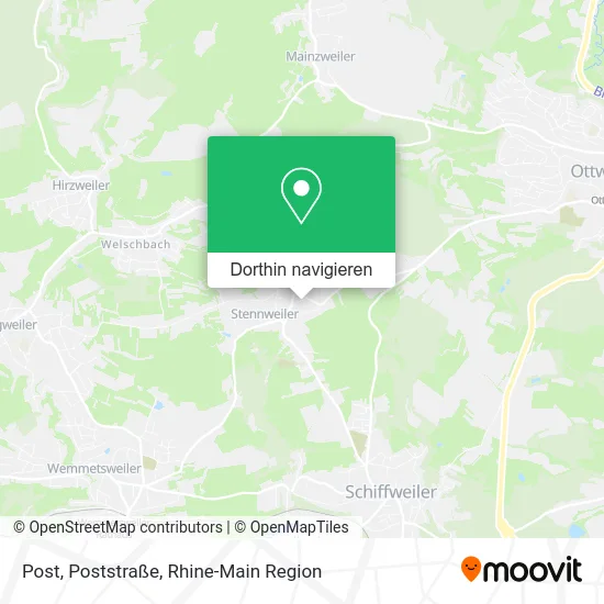 Post, Poststraße Karte