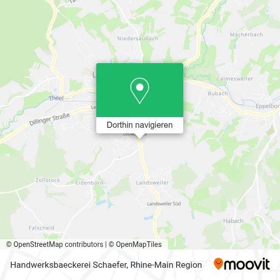 Handwerksbaeckerei Schaefer Karte