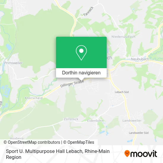 Sport U. Multipurpose Hall Lebach Karte