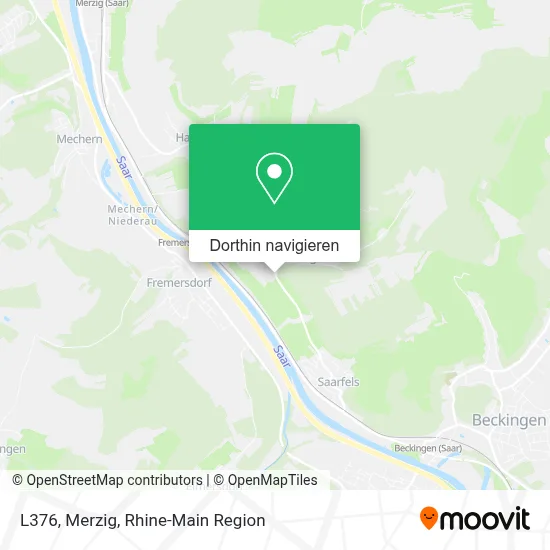 L376, Merzig Karte