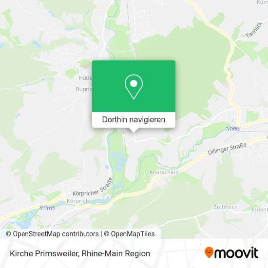 Kirche Primsweiler Karte