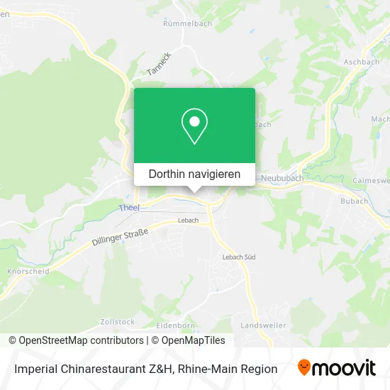 Imperial Chinarestaurant Z&H Karte