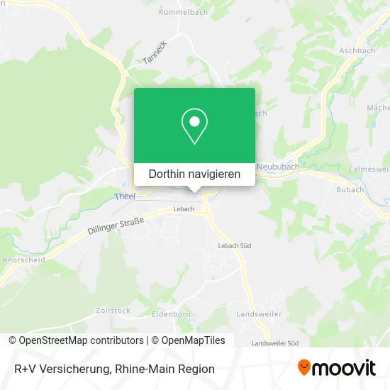 R+V Versicherung Karte