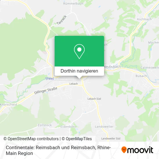 Continentale: Reimsbach und Reimsbach Karte