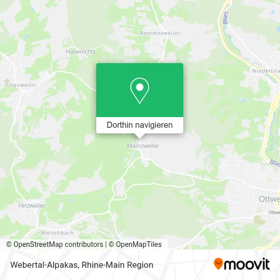 Webertal-Alpakas Karte