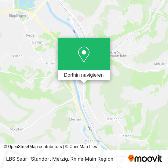 LBS Saar - Standort Merzig Karte