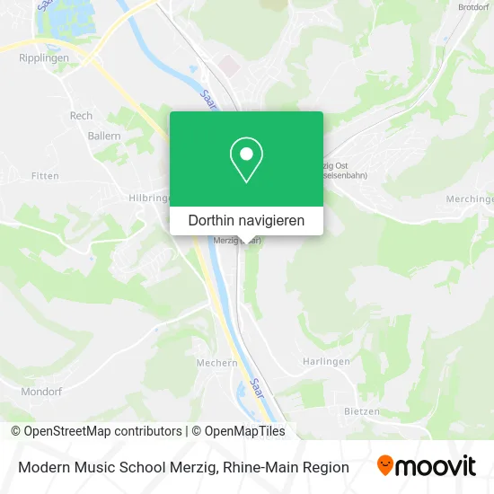 Modern Music School Merzig Karte