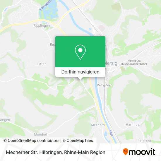 Mecherner Str. Hilbringen Karte