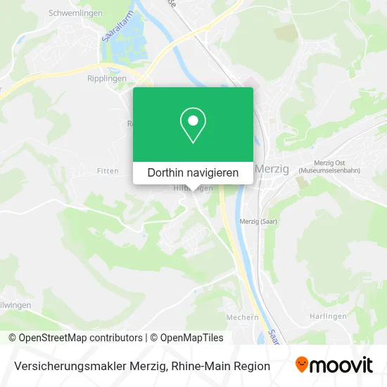Versicherungsmakler Merzig Karte
