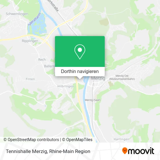 Tennishalle Merzig Karte