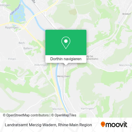 Landratsamt Merzig-Wadern Karte