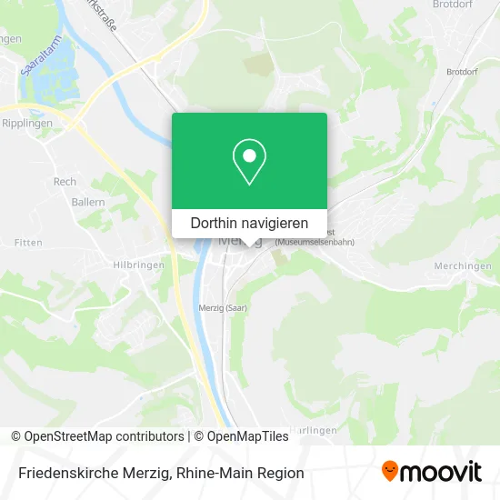 Friedenskirche Merzig Karte