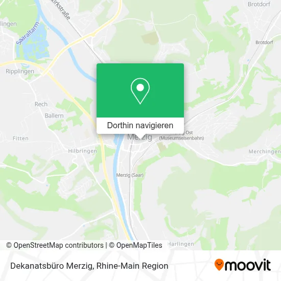 Dekanatsbüro Merzig Karte