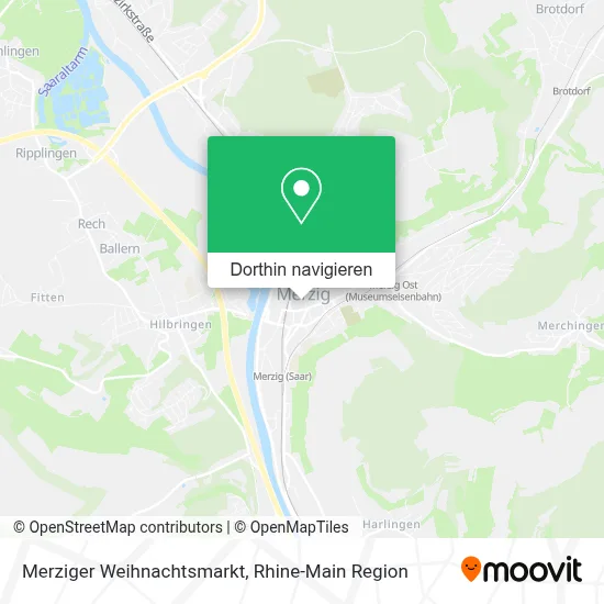 Merziger Weihnachtsmarkt Karte