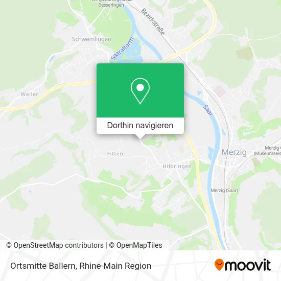 Ortsmitte Ballern Karte