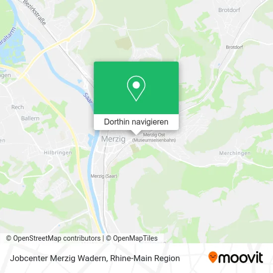 Jobcenter Merzig Wadern Karte