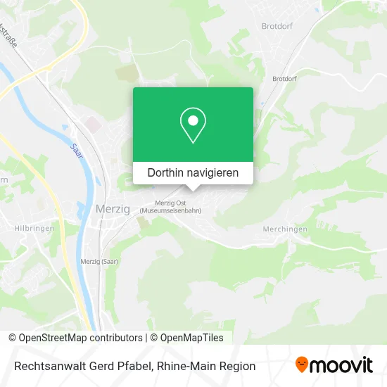 Rechtsanwalt Gerd Pfabel Karte