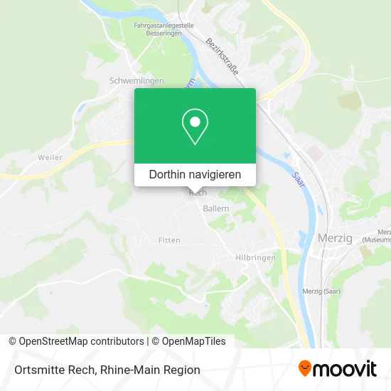 Ortsmitte Rech Karte