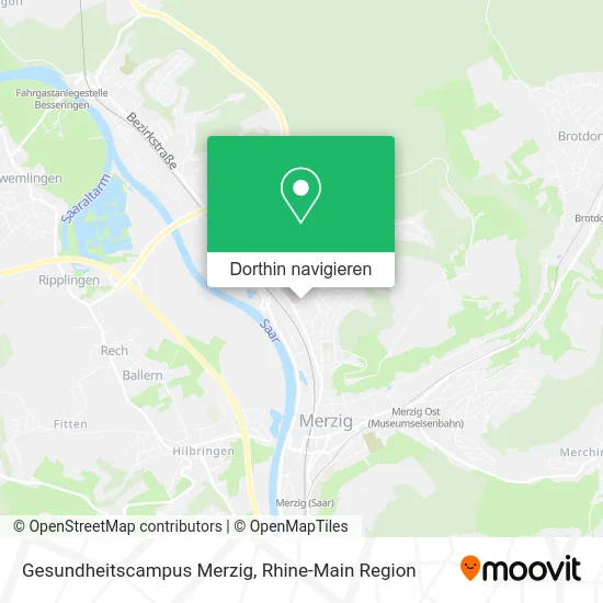Gesundheitscampus Merzig Karte