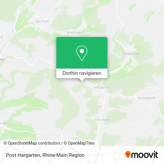 Post Hargarten Karte