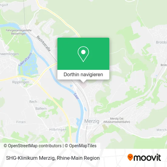 SHG-Klinikum Merzig Karte