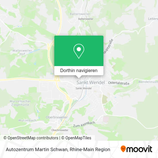Autozentrum Martin Schwan Karte