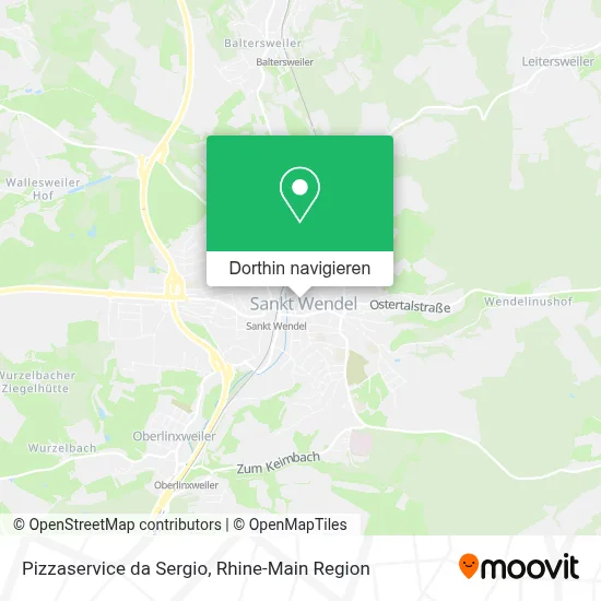 Pizzaservice da Sergio Karte