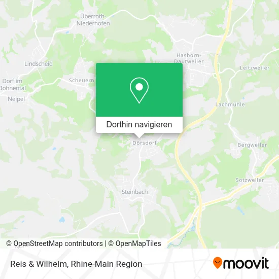 Reis & Wilhelm Karte