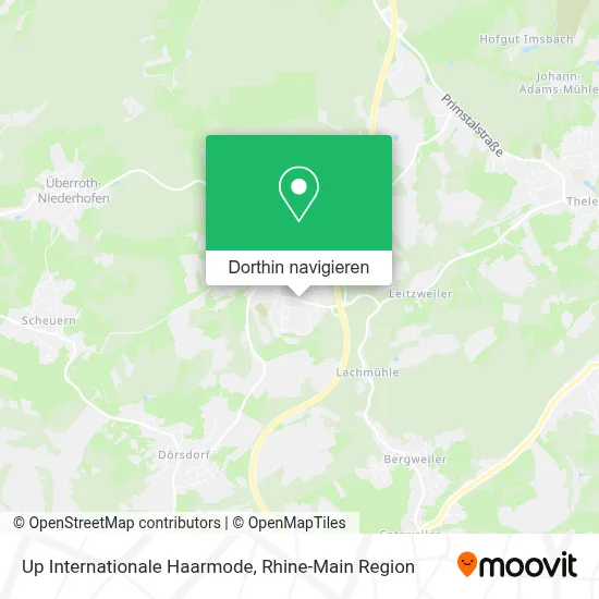 Up Internationale Haarmode Karte