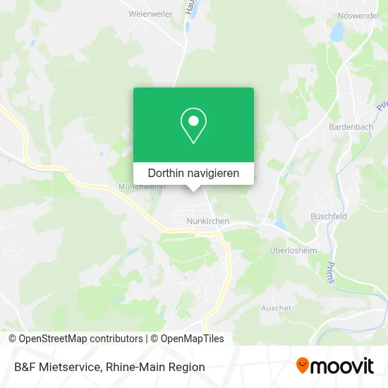 B&F Mietservice Karte