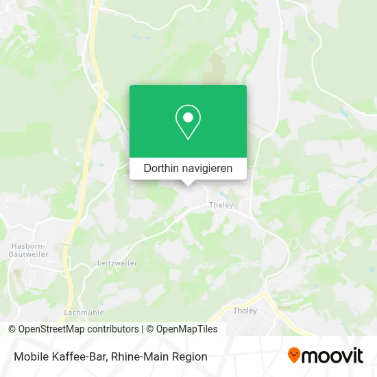 Mobile Kaffee-Bar Karte