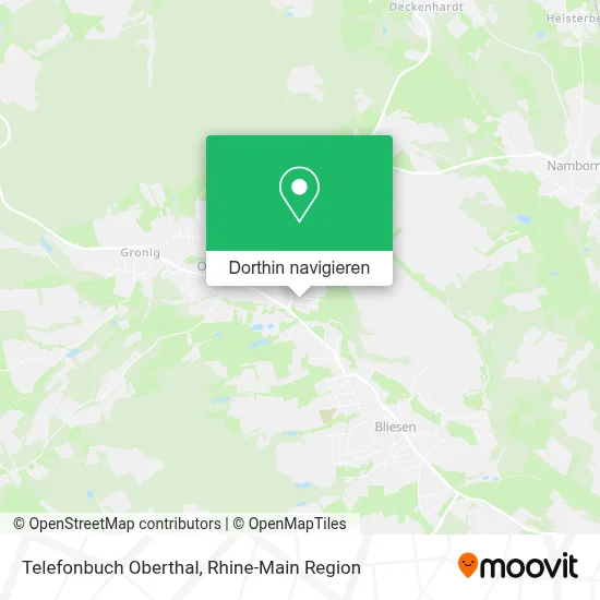 Telefonbuch Oberthal Karte