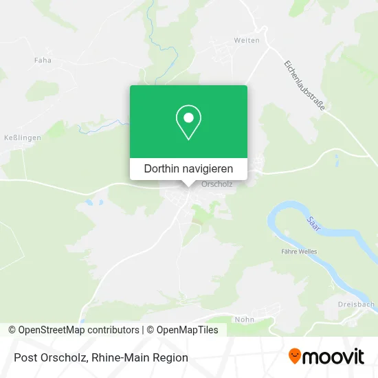 Post Orscholz Karte