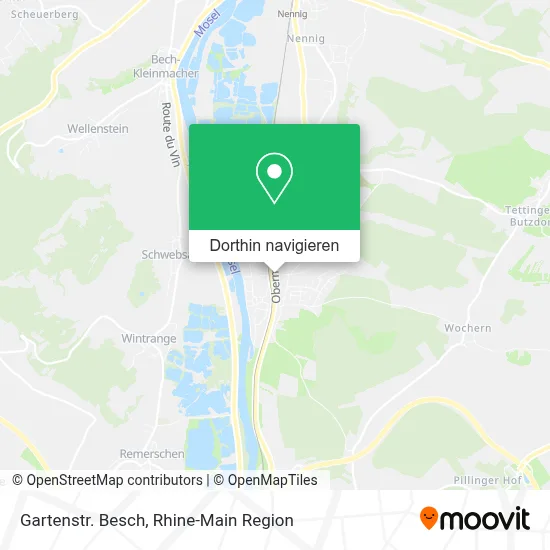 Gartenstr. Besch Karte