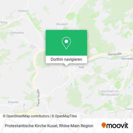 Protestantische Kirche Kusel Karte