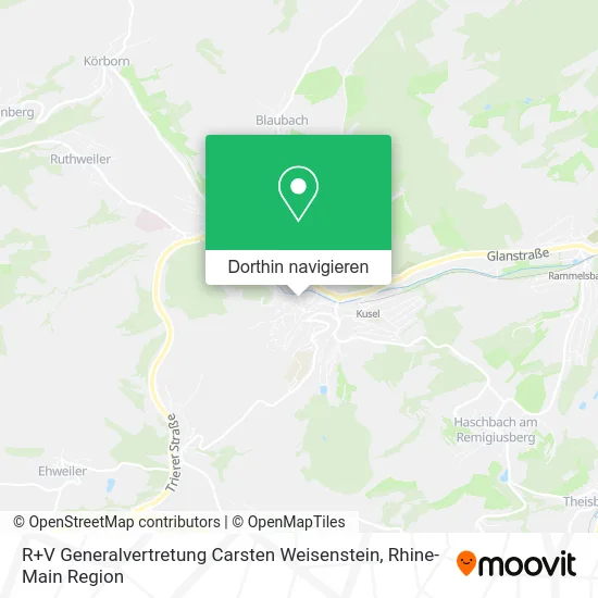 R+V Generalvertretung Carsten Weisenstein Karte