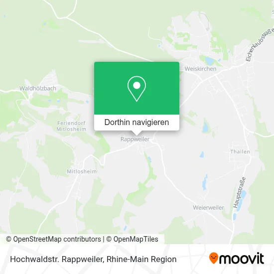 Hochwaldstr. Rappweiler Karte