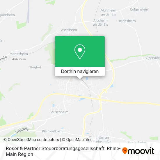 Roser & Partner Steuerberatungsgesellschaft Karte