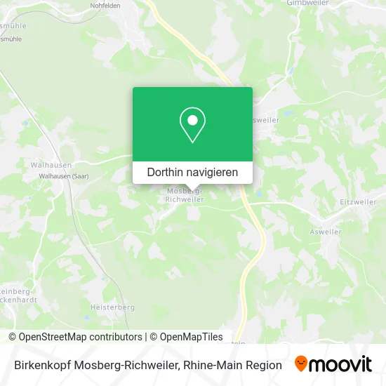 Birkenkopf Mosberg-Richweiler Karte