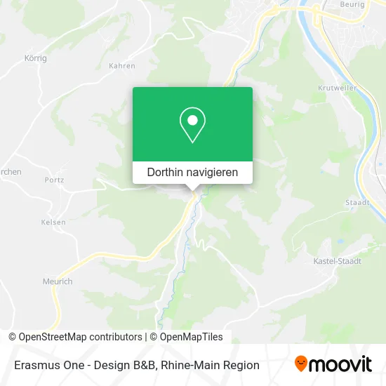 Erasmus One - Design B&B Karte