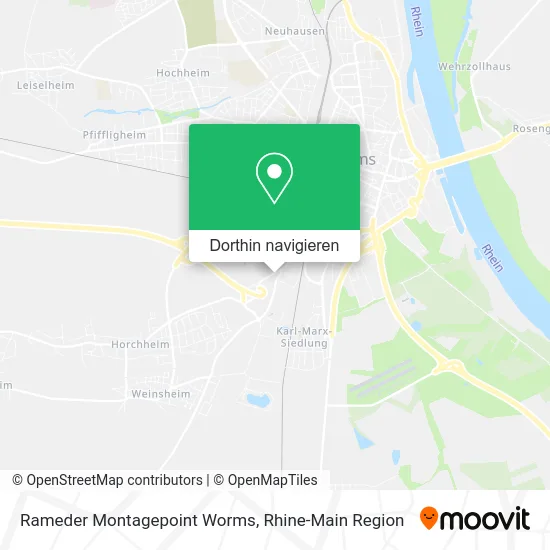 Rameder Montagepoint Worms Karte