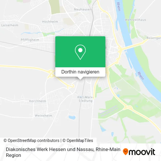 Diakonisches Werk Hessen und Nassau Karte
