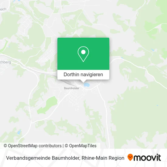 Verbandsgemeinde Baumholder Karte