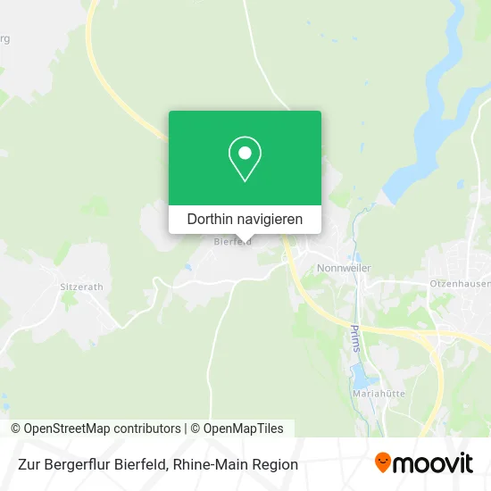 Zur Bergerflur Bierfeld Karte