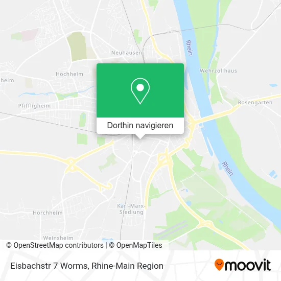 Eisbachstr 7 Worms Karte