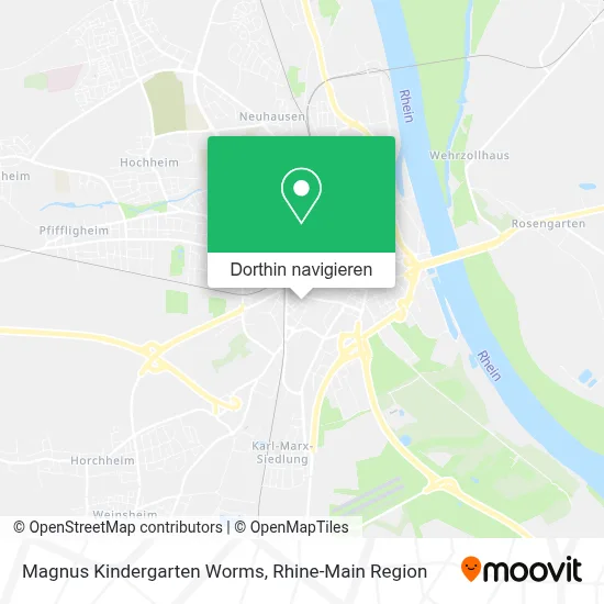 Magnus Kindergarten Worms Karte