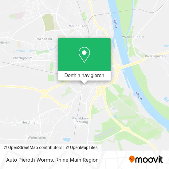 Auto Pieroth-Worms Karte